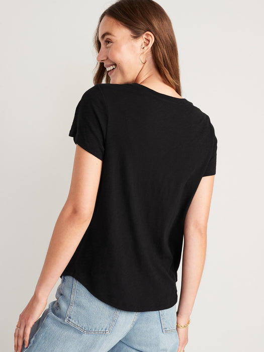 EveryWear Graphic Slub-Knit T-Shirt for Women