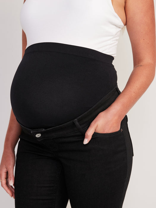Maternity FitsYou 3-Sizes-in-1 Premium Full Panel Black Flare Jeans