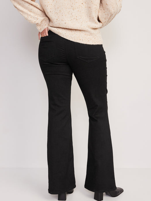 Maternity FitsYou 3-Sizes-in-1 Premium Full Panel Black Flare Jeans