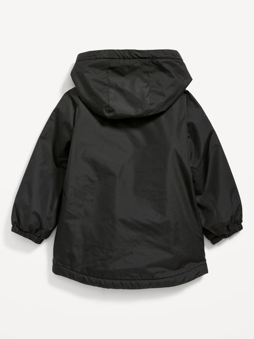 Unisex Water-Resistant Hooded Utility Jacket for Toddler