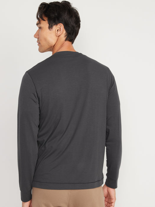 Beyond 4-Way Stretch Long-Sleeve Henley T-Shirt for Men