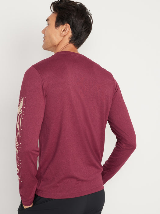 Graphic Go-Dry Cool Odor-Control Core Long-Sleeve T-Shirt for Men