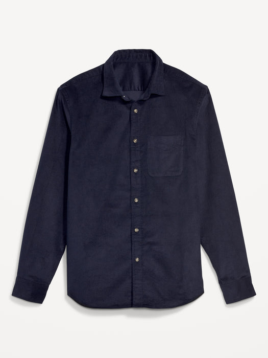 Regular-Fit Everyday Non-Stretch Corduroy Shirt for Men