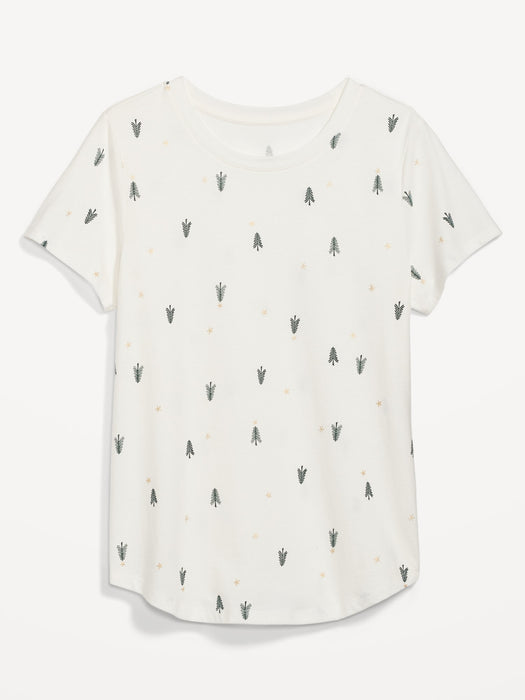 EveryWear Holiday Printed T-Shirt for Women - Multi