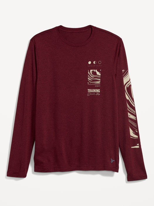 Graphic Go-Dry Cool Odor-Control Core Long-Sleeve T-Shirt for Men