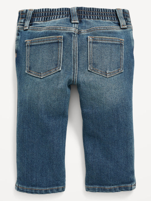 Unisex Built-In Warm Straight Jeans for Baby - Blue