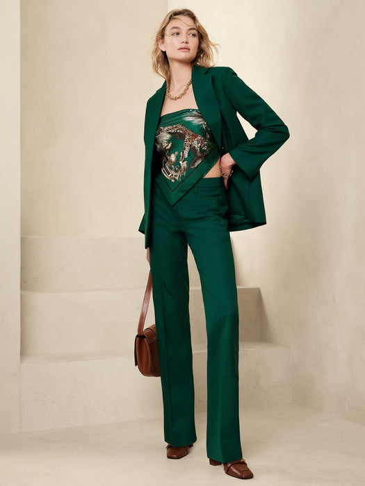 Petite Lido Straight Wool Pant