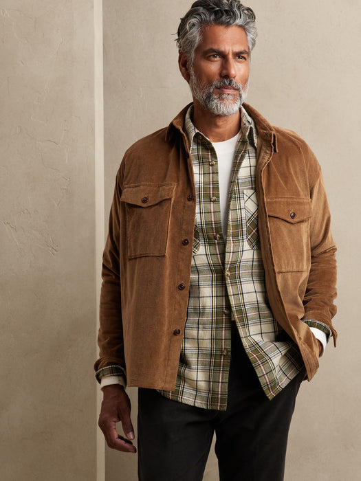 BR ARCHIVES Plaid Flannel Shirt - Black Plaid