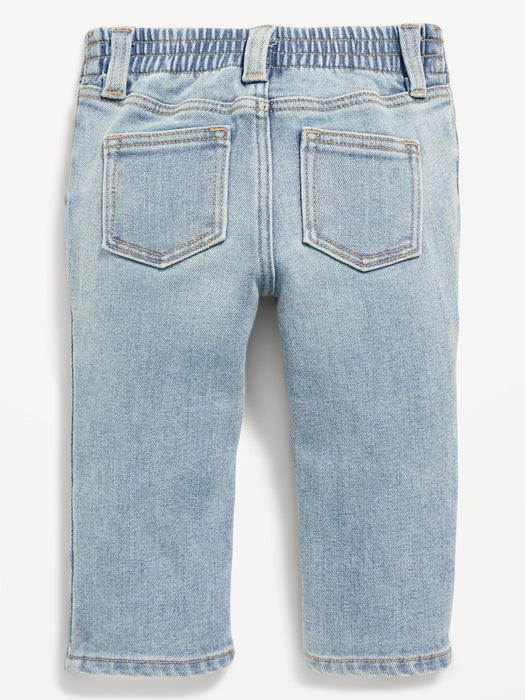 Unisex Built-In Warm Straight Jeans for Baby
