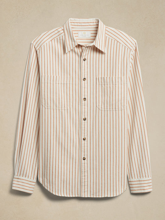 BR ARCHIVES Ticking Stripe Shirt - Gold