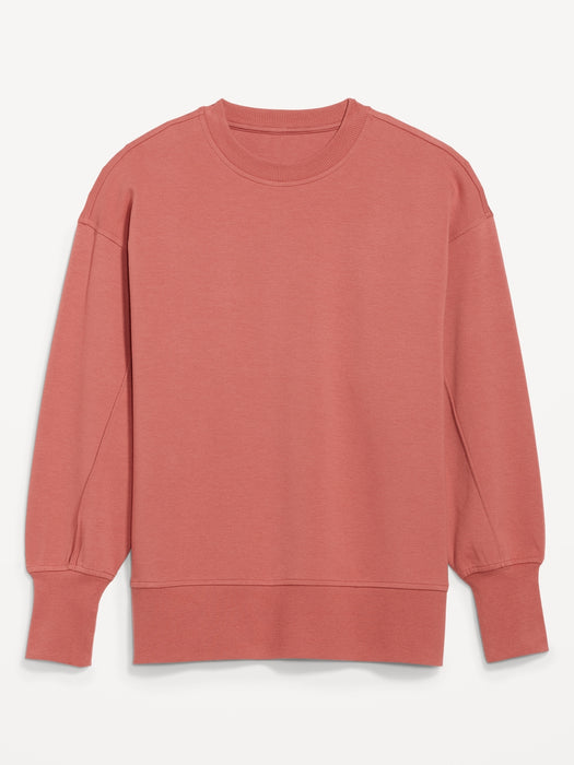 Dynamic Fleece Tunic Sweatshirt for Women - Multi