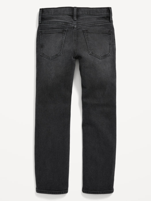 Straight Built-In Warm Jeans for Boys - Gray