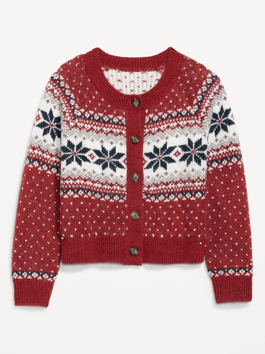 Matching Holiday Fair Isle Cardigan Sweater for Women