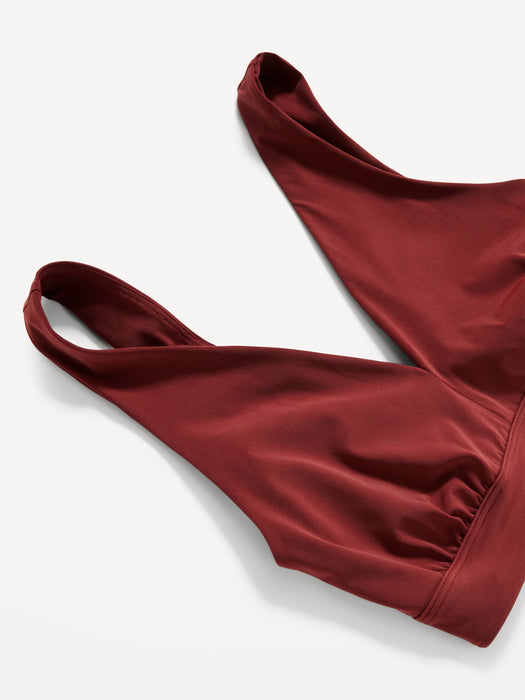Soft-Knit V-Neck Bralette Top for Women