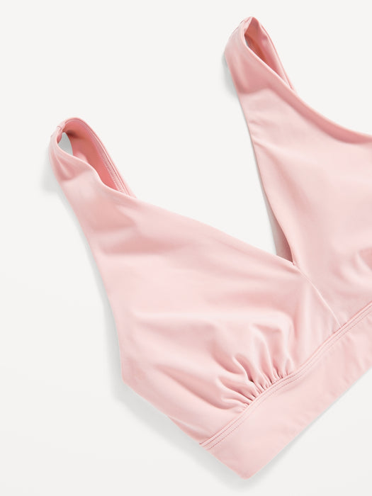 Soft-Knit V-Neck Bralette Top for Women