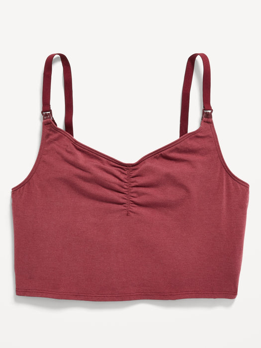 Maternity Supima&#174 Cotton-Blend Nursing Cami Bra