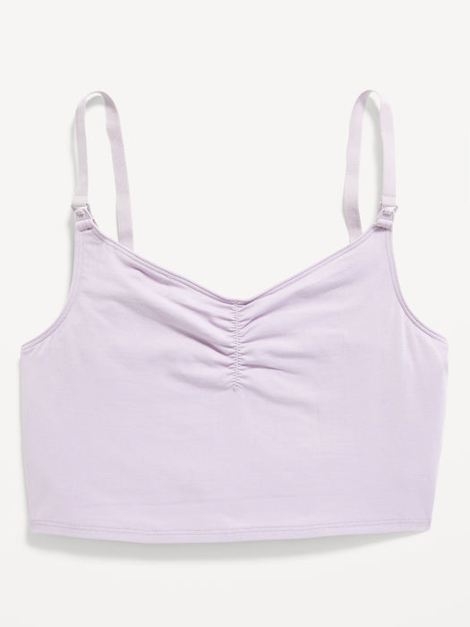 Maternity Supima&#174 Cotton-Blend Nursing Cami Bra