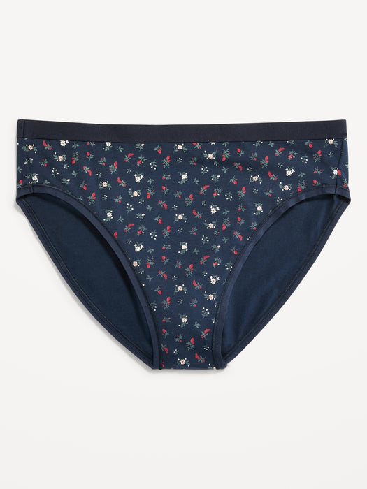 High-Rise Supima&#174 Cotton-Blend Bikini Underwear for Women