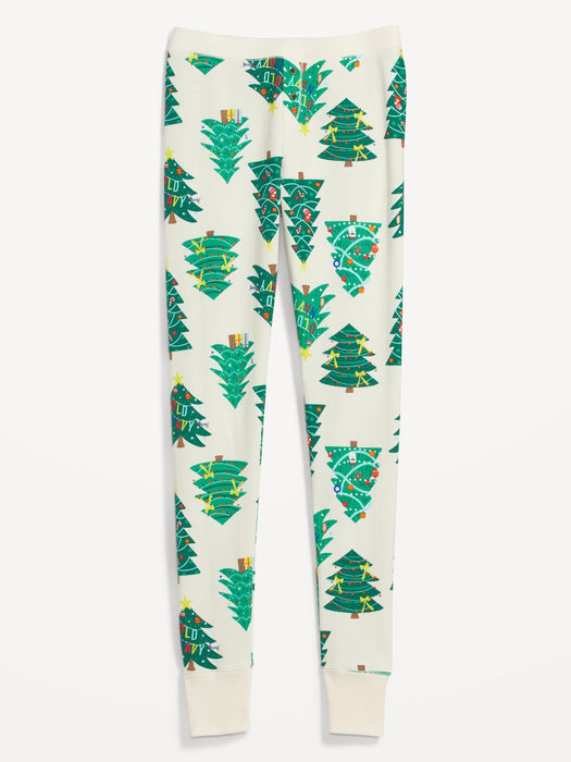 Matching Printed Thermal-Knit Pajama Leggings for Women - Multi