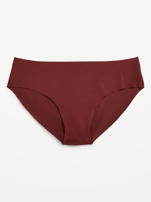 Soft-Knit No-Show Hipster Underwear for Women - Red