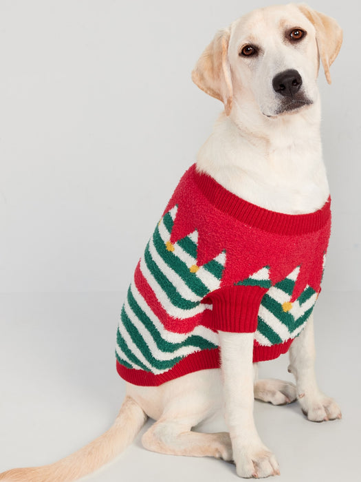 Cozy Printed Sweater for Pets - Green