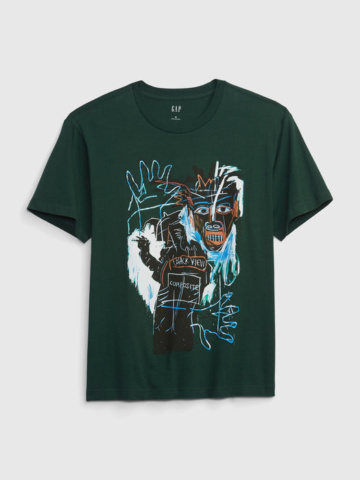 Jean-Michel Basquiat Graphic T-Shirt - dark emerald