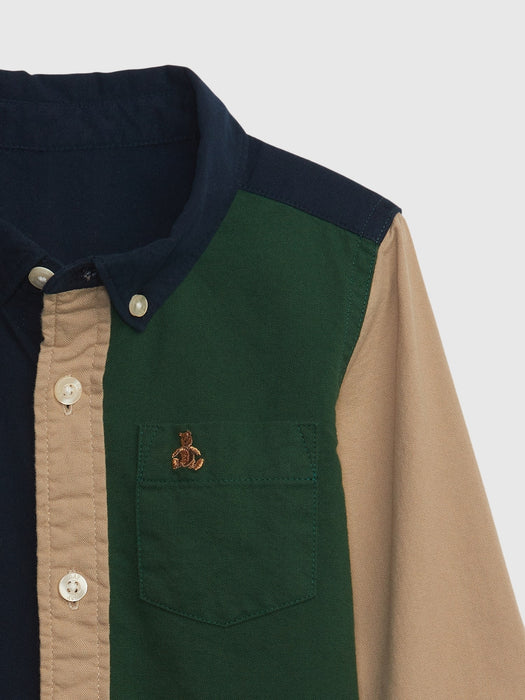Toddler Colorblock Oxford Shirt - green gables