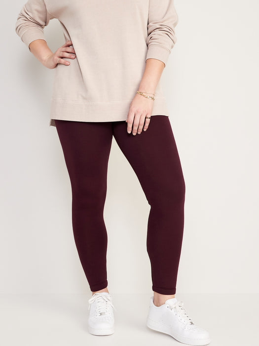 High-Waisted Fleece-Lined Leggings for Women