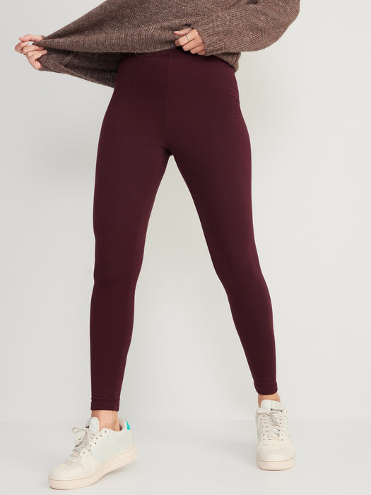 High-Waisted Fleece-Lined Leggings for Women