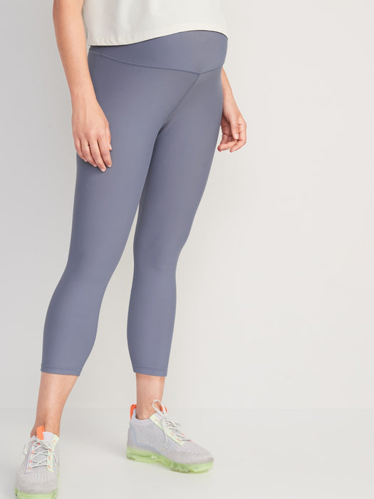 Maternity Full Panel PowerSoft Crop Leggings