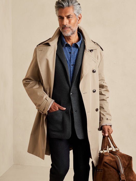 Milano Wool-Blend Sweater Blazer