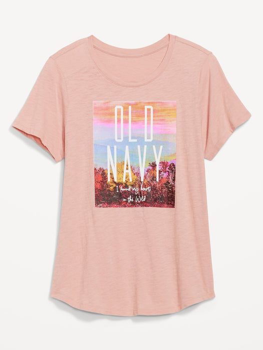 EveryWear Logo Graphic T-Shirt for Women - Pink