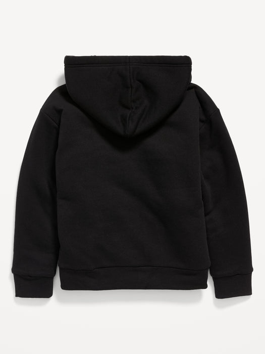 Cozy Sherpa-Lined  Zip Hoodie for Boys