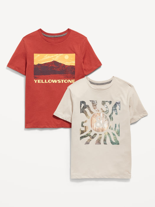 Graphic T-Shirt Variety 2-Pack for Boys