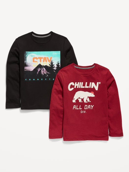 Graphic Crew-Neck T-Shirt 2-Pack for Boys