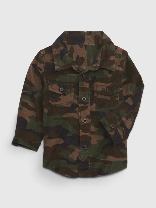 Baby Camo Corduroy Shirt