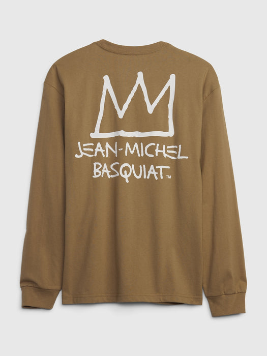 Jean-Michel Basquiat Teen Graphic T-Shirt - tan