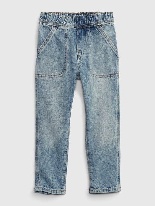 Toddler Pull-On Easy Taper Jeans with Washwell