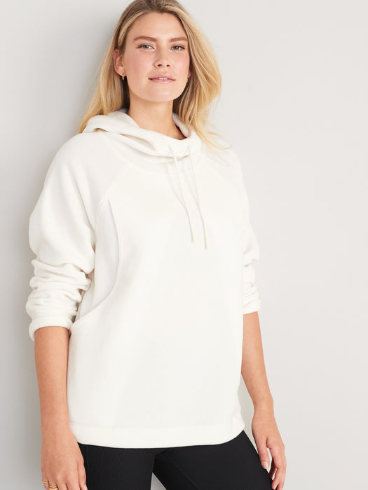 Maternity Microfleece Nursing Pullover Hoodie
