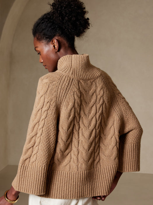Cavo Flare-Sleeve Sweater - New Classic Camel