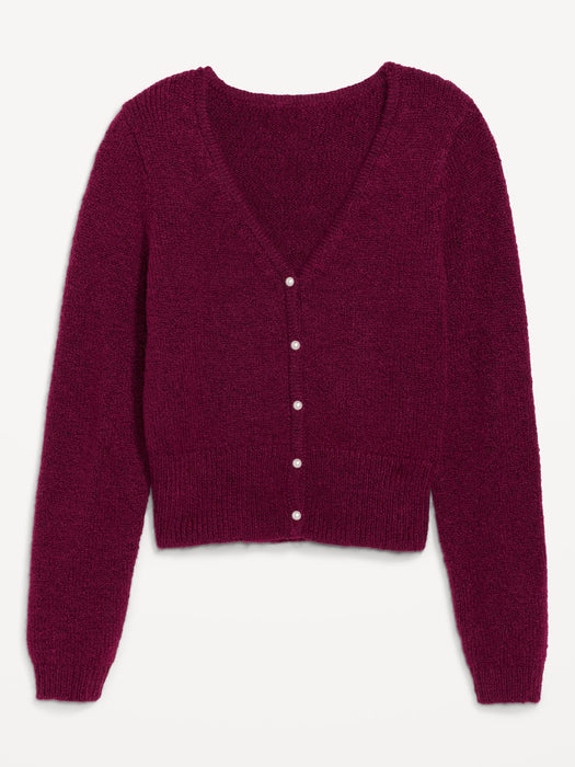 Cozy Cardigan Sweater for Women - Purple