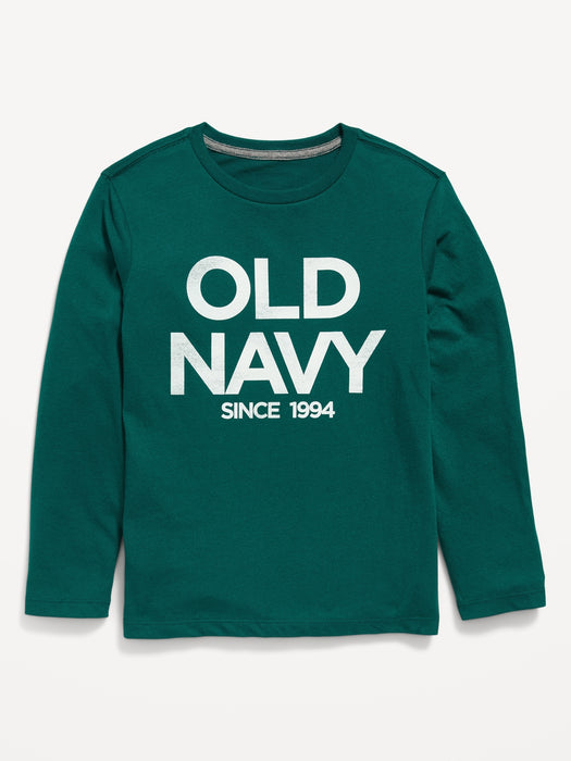 Long-Sleeve Logo-Graphic T-Shirt for Boys