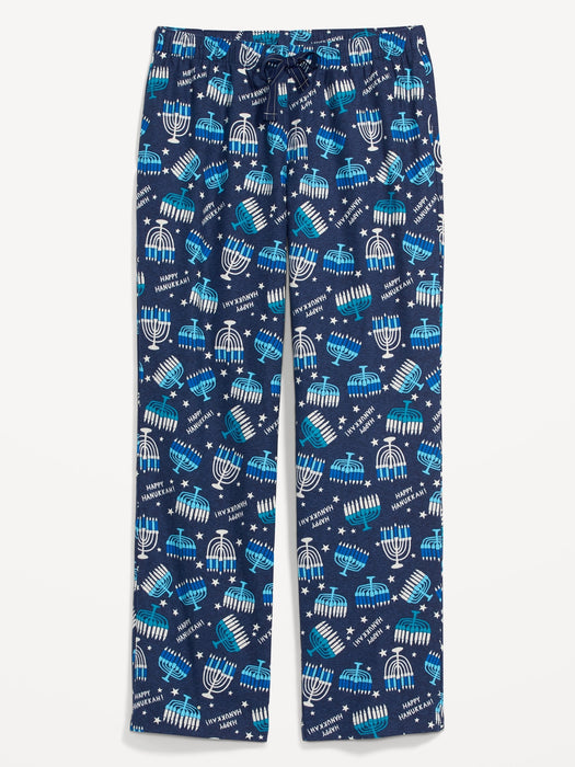 Printed Flannel Pajama Pants for Women - Multi