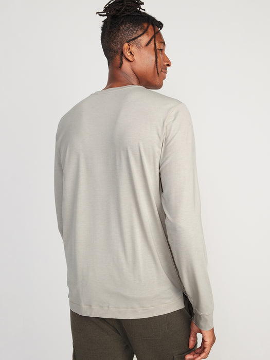 Beyond 4-Way Stretch Long-Sleeve Henley T-Shirt for Men