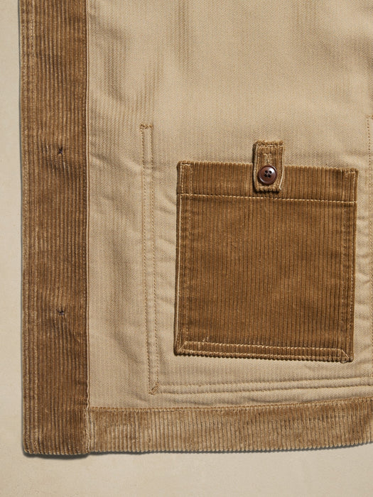 Corteo Corduroy Chore Coat - Whiskey Brown