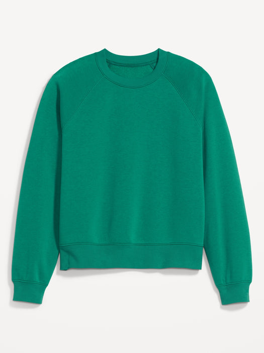 Vintage Long-Sleeve Sweatshirt for Women - Green