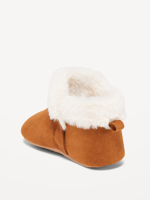 Unisex Faux-Fur-Lined Cozy Boots for Baby