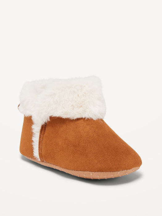 Unisex Faux-Fur-Lined Cozy Boots for Baby