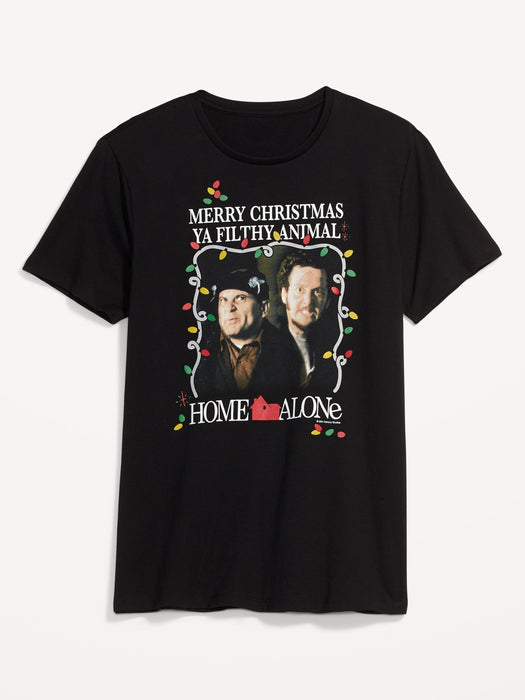 Home Alone™ "Merry Christmas, Ya Filthy Animal" Gender-Neutral T-Shirt for Adults - Black