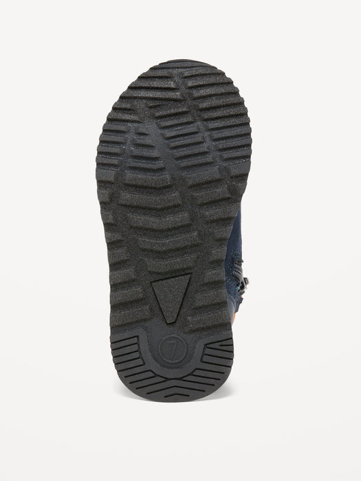 Color-Blocked Lace-Up Hiking Sneakers for Toddler Boys